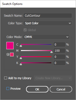Adobe Illustrator Réglage du champ de couleur
