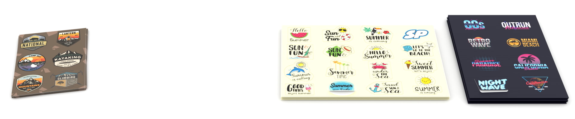 Planches de stickers
