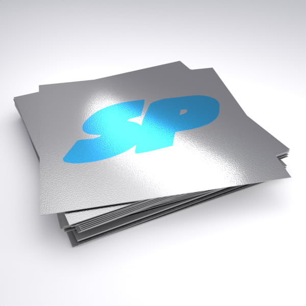 Stickers à effet métallique